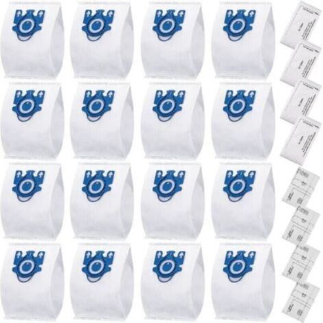 Lot de 24 aspirateur pour Miele Gn 3D Classic C1 Complete C2 C3, S227, S400i, S600, S800 Airclean 3d efficacité sacs à poussière remplacer Miele Gn aspirateur sac à poussière partie