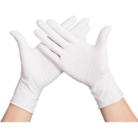 Gants Jetables - Nitrile - Taille XL - Noir - Cuisine Jardin Garage - 100 Pièces (1/4)