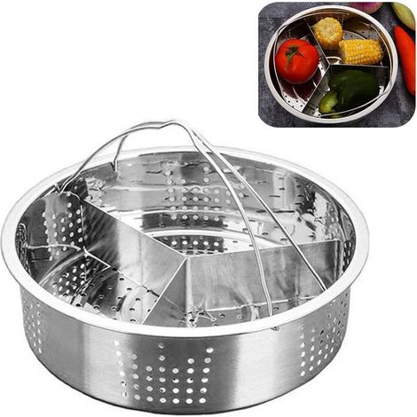 Cuiseur vapeur en acier inoxydable avec casier à œufs durs, autocuiseur multifonction pour cuisson saine et pratique (1/5)