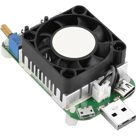 Testeur de batterie LD25 USB électronique avec affichage numérique, résistance réglable et ampèremètre. (1/5)