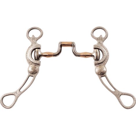 Morso correctional alluminio ponte in rame aste decorate e forate