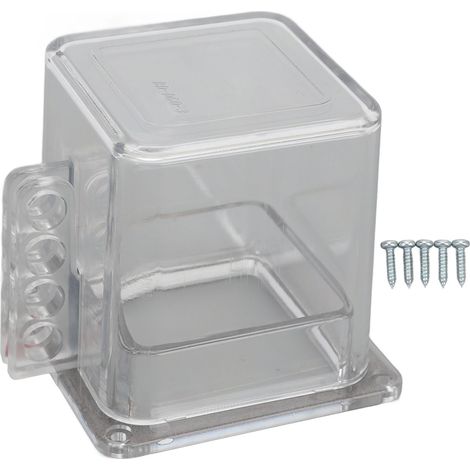 Ortviai Verrouillage de Bouton d'Arrêt d'Urgence D60-3 en Polycarbonate Transparent pour Isolation Énergétique Industrielle
