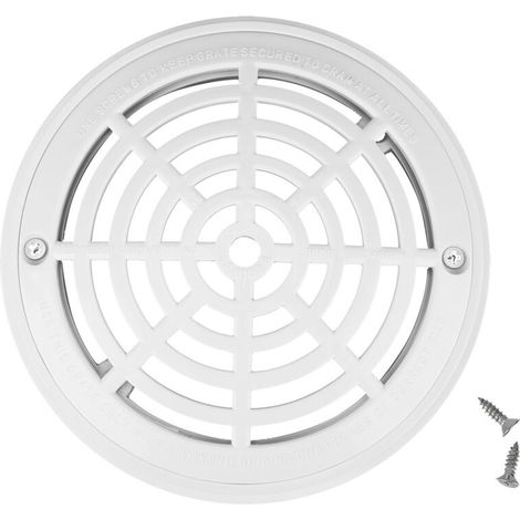 Couvercle de vidange principal de piscine en plastique avec combinaison de vis pour accessoire de remplacement de piscines (1/5)