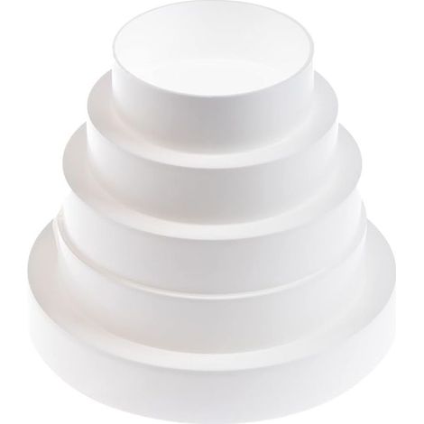 Universal Reducer for Ventilation Ducts - Reducing Connector for Round Tube Diameter - PVC Connector / Adaptor (1/5)
