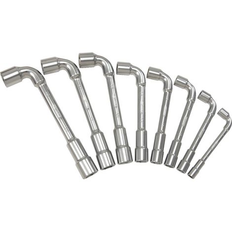 Kstools – Jeux de clés à pipe débouchées 21 pcs – Tête coudée 90° pour accès facile – Acier chromé vanadium – Finition satinée anti-corrosion