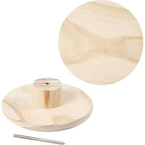 Porte-manteau - Bois clair - Vis de montage inclus - Intérieur - Mixte