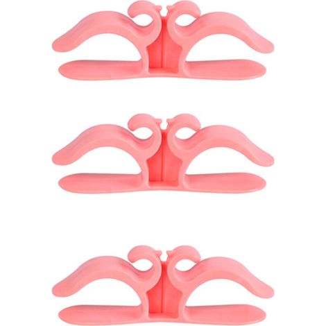 Organisateur de cordon de cuisine, 9,6 x 3 cm, petit enrouleur de cordon multifonctionnel pour appareils de cuisine, rose, 3 pièces. (1/5)