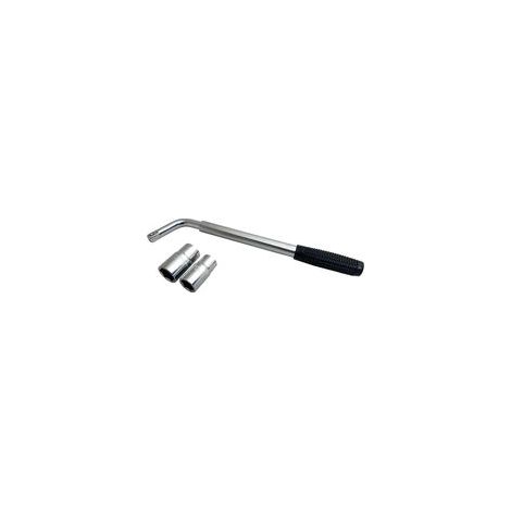 Clé à Douille pour Roue de Voiture - Poignée Extensible - Tailles de Douilles : 17 mm, 19 mm, 21 mm, 23 mm - Compatible avec Tous Les véhicules Standard