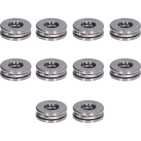 Los mit 10 hochpräzisen, abnehmbaren Miniatur-Axialkugellagern aus Metall, Typ 51101 (1/5)