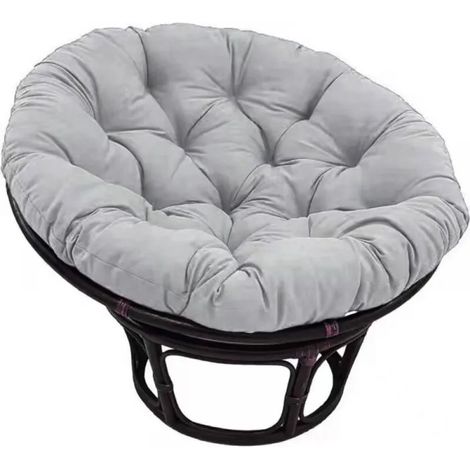 Coussin siège rond 40x40 cm – Épais, imperméable, tissu naturel moelleux – Intérieur/extérieur – Lavable (1/5)