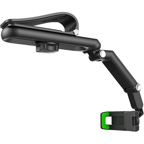 Support de téléphone de voiture rotatif à 540° pour pare-soleil, fixation universelle avec bras réglables, matériau ABS+PC robuste, pour une navigation mains libres (1/5)