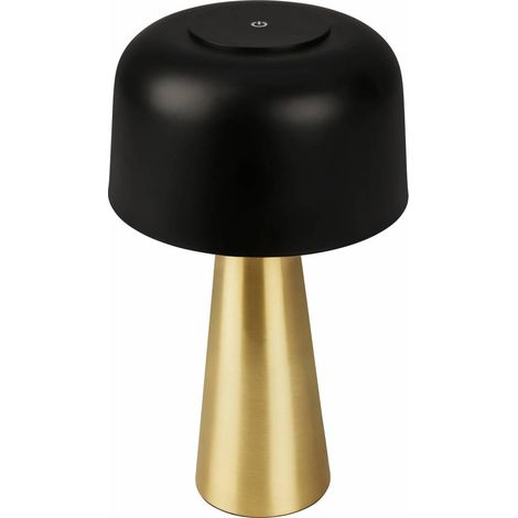L�MPARA DE MESA BT10005 BATER�A RECARGABLE NEGRO/ORO