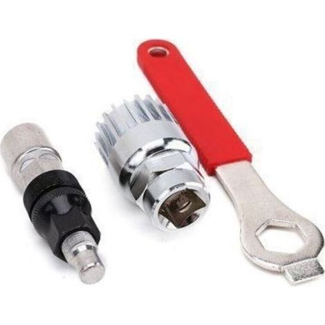 pair Extracteur de Manivelle de Pédalier de Vélo, Outil Réparation de Vélo Démonte Pédalier VTT, avec Clé, Demonte Pedalier Velo Trousse de Réparation, pour Démontage Manivelles de Vélo (1/4)