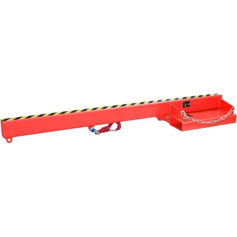 Bauer Südlohn Bras de levage LA 2400-5,0, peint, rouge feu