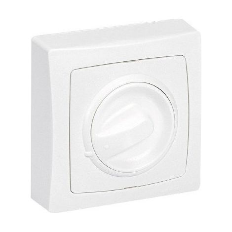 Interrupteur temporisé lumineux voyant fourni Appareillage Saillie Blanc