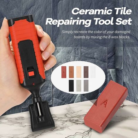 Ceramic Tile Repair Tool Kit, Multi-Function Tile Filler Repair Tool Kit (Tile, Stone, Ceramic Repair Kit) (1/5)