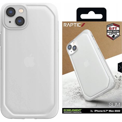 Custodia Raptic X-Doria Slim per iPhone 14 Plus, cover posteriore trasparente (1/5)
