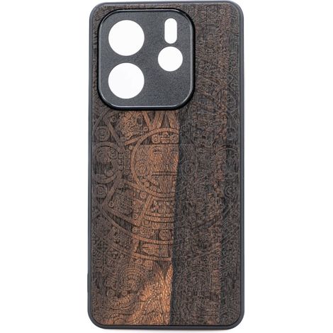 Bewood Holzhülle für Xiaomi Redmi Note 14 5G AZTEC CALENDAR ZIRICOTE (1/2)
