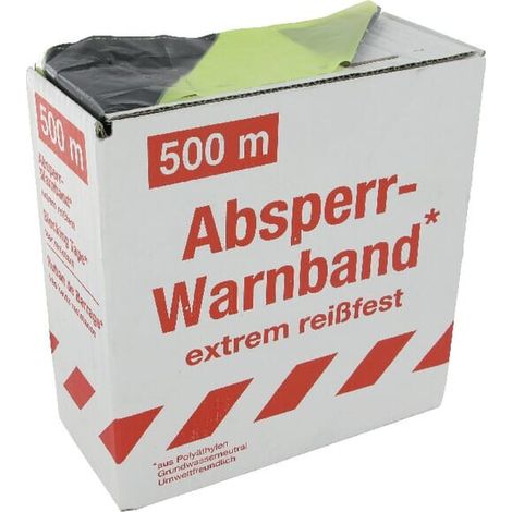 Makierungsband gelb/schw. 500m UNIVERSAL WB99363