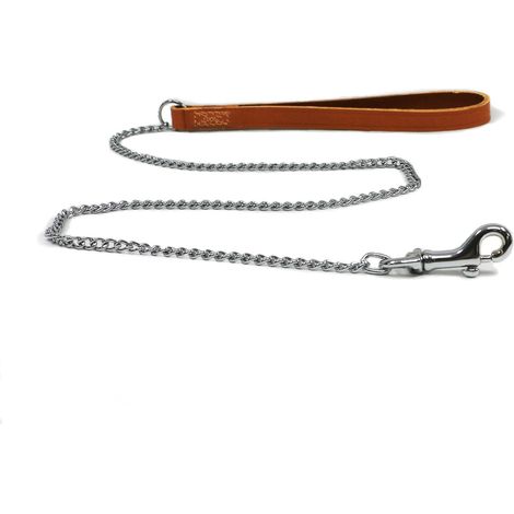 Ancol Heavy Chain Lead TH Handle Tan 76cm - 3165 (1/2)