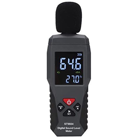 Sonomètre, Mesure Du Bruit 30-130 DB, Mètre de Niveau Sonore Audio Numérique, Compteur de Bruit pour Le Contrôle Qualité Sonore Dans Les Usines,Les Bureaux,Les Maisons,Les écoles Et Les Chantiers (1/5)
