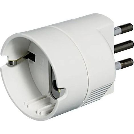 Adaptador de enchufe bticino S3623DE blanco 10 amperios