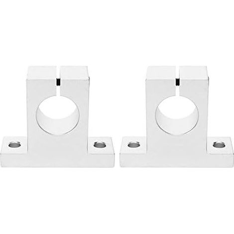 2 supports SK20 aluminium pour rail linéaire axe vertical (1/5)
