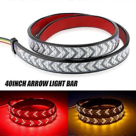 Barre lumineuse LED 40" pour hayon de camion avec clignotants arrière, feux de freinage et clignotants dynamiques (1/5)