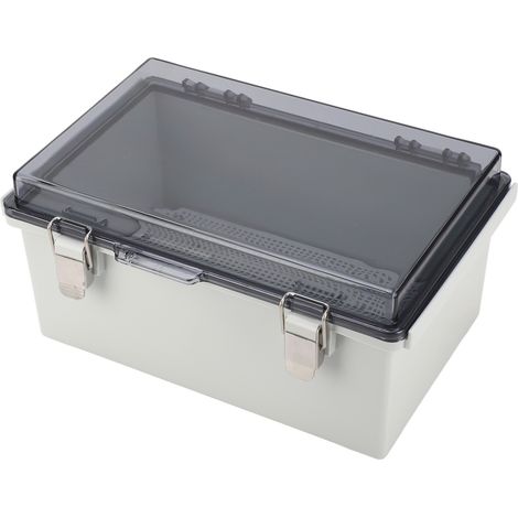 IP67 wasserdichte, transparente Anschlussdose, 290 x 190 x 140 mm ABS-Verteilerkasten, elektrischer Schutzkasten für den Außenbereich (1/5)