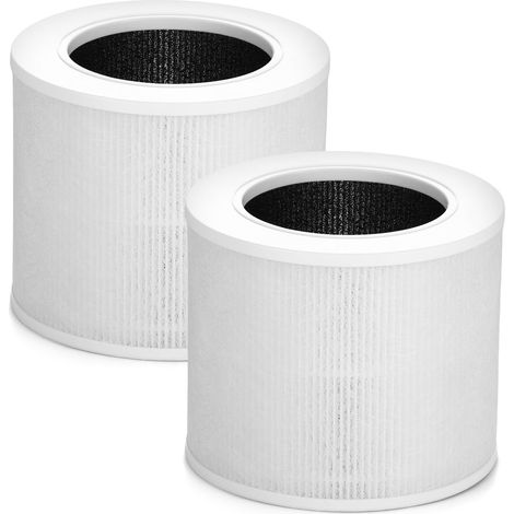 Confezione da 2 filtri HEPA di ricambio Core Mini compatibili con il purificatore d'aria LEVOIT Core Mini, Core Mini RF, HEPA H13 3 in 1, codice articolo Core Mini-RF