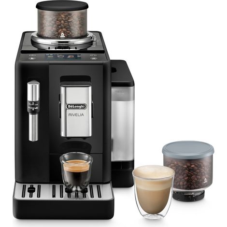 De’Longhi Rivelia - Macchina Automatica per Caffè in Chicchi, 8 Bevande one touch, Display touch, Nero (EXAM440.35.B). Tipo di prodotto: Macchina per espresso, Tipologia macc... - EXAM440.35.B RIVELIA