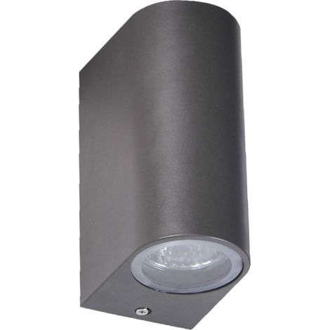Wandleuchte aus Aluminium Wegleuchte 15,3 x 7 x 10cm Schwarz Wandlampe (1/3)