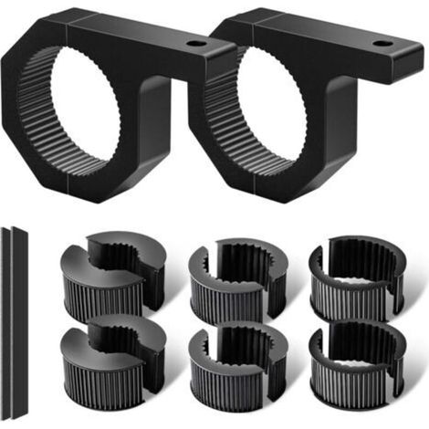 Support de lampe de travail 19-32mm, support de pince universel pour moto, 4x4, ATV, UTV, camion, bateau, galerie de toit (1.5"/2") 2 pièces (1/5)