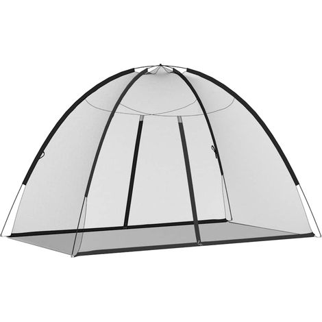 Moustiquaire mongole avec portes 220 maille noir 200x120x130 cm (1/5)