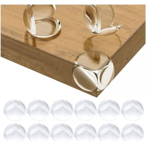 12 Pack Baby Table Corner Protectors - Baby Safe Corner Guards for Desks, Cribs, Fireplaces, Tables, Corners & Soft Edges + Safe Rounded Corners (1/4)