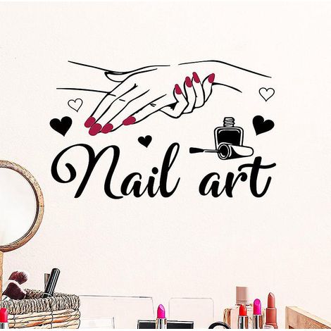 nail Art Stickers Nail Art Studio Table De Maquillage Maison Dcoration D'arrire Plan Stickers Muraux Autocollants (1/5)