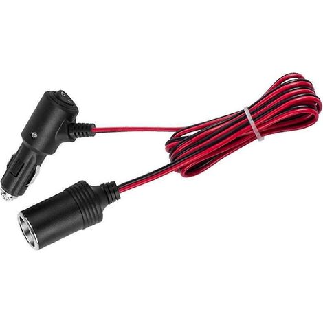 Câble d'allume-cigare 12V/24V pour compresseur d'air - Longueur 2 mètres (1/4)
