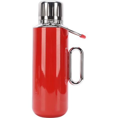 Bouteille isotherme 1500 ml en acier inoxydable 316 avec théière mécanique à pointeur sous vide et mug de voyage (1/5)