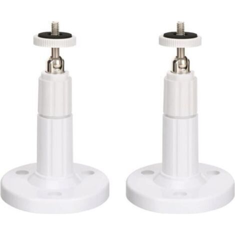 (2er-Pack) Verstellbare Wandhalterung für Sicherheitskameras im Innen- und Außenbereich, kompatibel mit Arlo, Arlo Pro und weiteren Modellen (Weiß) - Crezuo