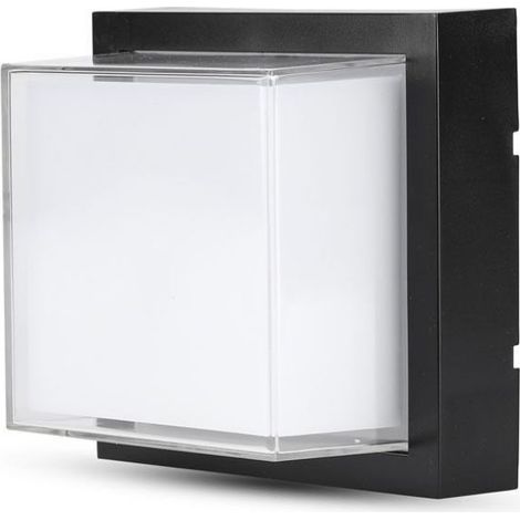 Applique à leds 12W forme carrée couleur noire V-TAC VT-828-SQ (1/5)