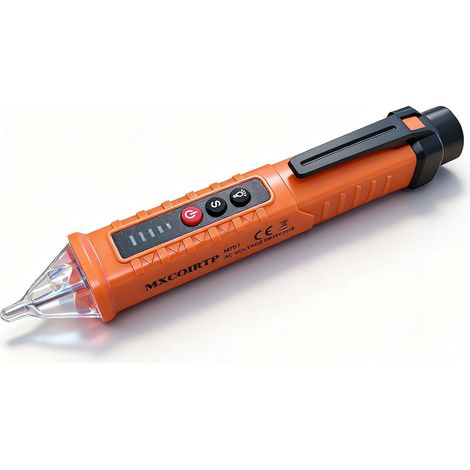 Bardusch-Testeur de tension sans contact, alarme sonore et lampe torche, détecteur de phase/séchage, détecteur de points de rupture - orange (1/5)