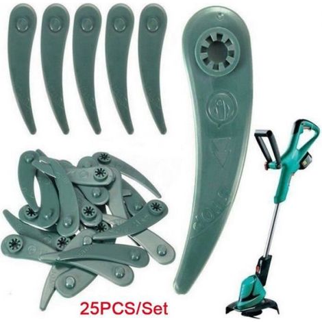 Lame de Tondeuse à Gazon - Plastique PA6 - 92 x 23 mm - Pour Tondeuse Manuelle ou Électrique - 25 Pièces (1/3)