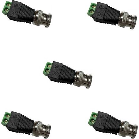 Sys connettore spinotto BNC vite confezione 5 pezzi telecamere senza saldare