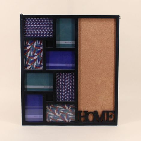 Cadre photo 8 vues "home" 54x48cm (1/4)
