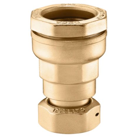 876625 DECA - Raccordo femmina con bocchettone, in ottone Ø 25 x 1" CALEFFI (1/2)