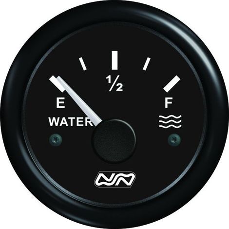 Compteur de jauge eau douce 12/24V - NUOVA RADE - noir - 33-240 ohm