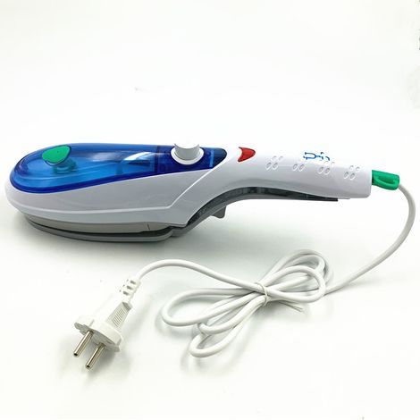 Défroisseur vapeur portable bleu 1000W pour vêtements à main (1/5)