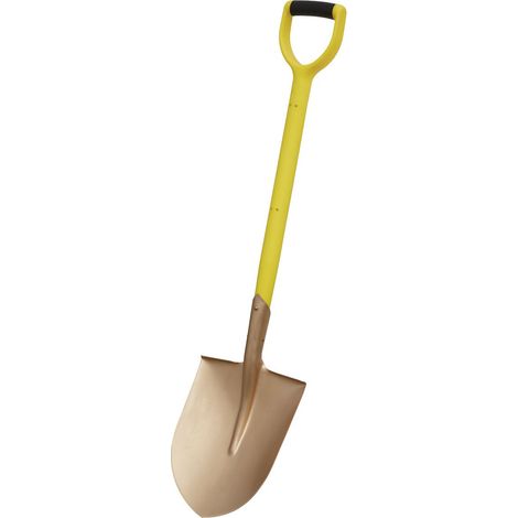 Sealey Round Point Shovel 240 x 420 x 990mm - Non-Sparking NS107 (1/2)