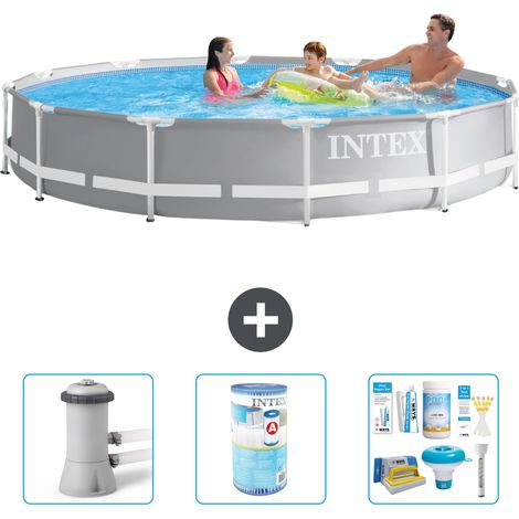 Intex Piscine Prism Frame Ronde - 366x76 cm - 4-pièces S22483 (1/4)