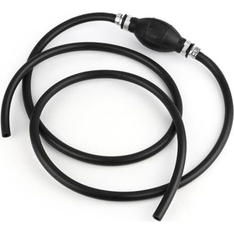 Pompe à carburant manuelle, transfert universelle avec tuyau 8mm de 1.9m pour essence, diesel (1/5)
